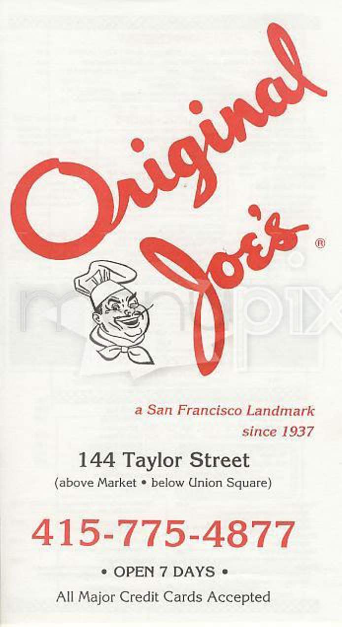 Original Joe's - Brandon, MB menu_pic