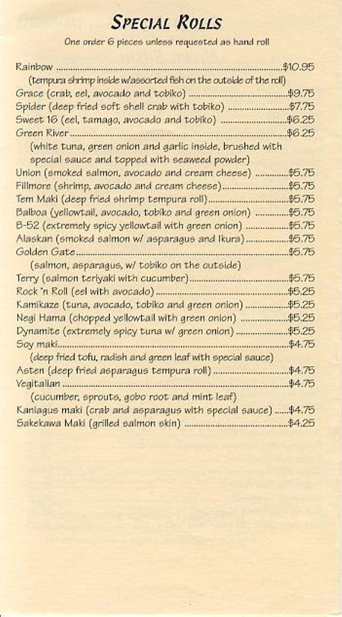 Osaka - Lexington, KY menu_pic