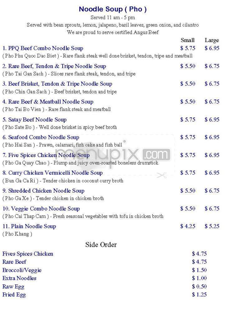 PPQ Dungeness Island - San Francisco, CA menu_pic