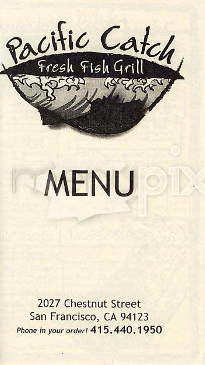 Pacific Catch - San Francisco, CA menu_pic
