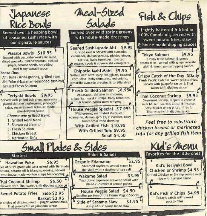 Pacific Catch - San Francisco, CA menu_pic