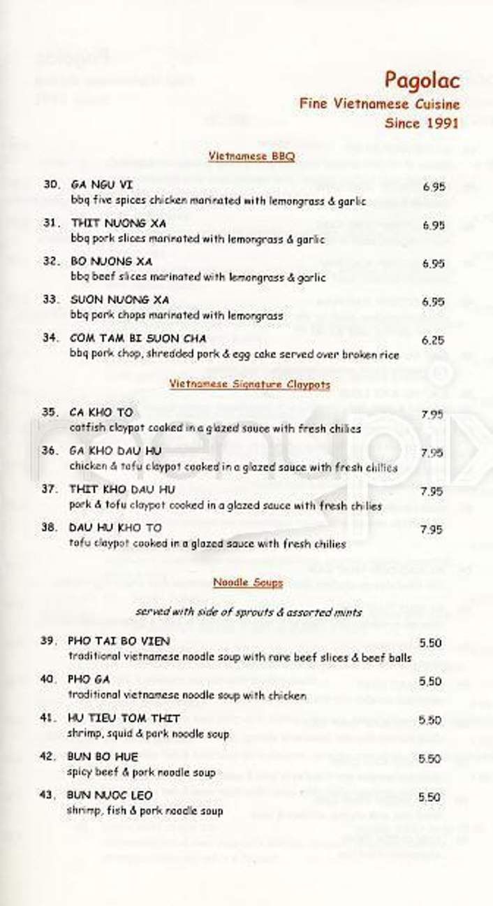 Pagolac - San Francisco, CA menu_pic