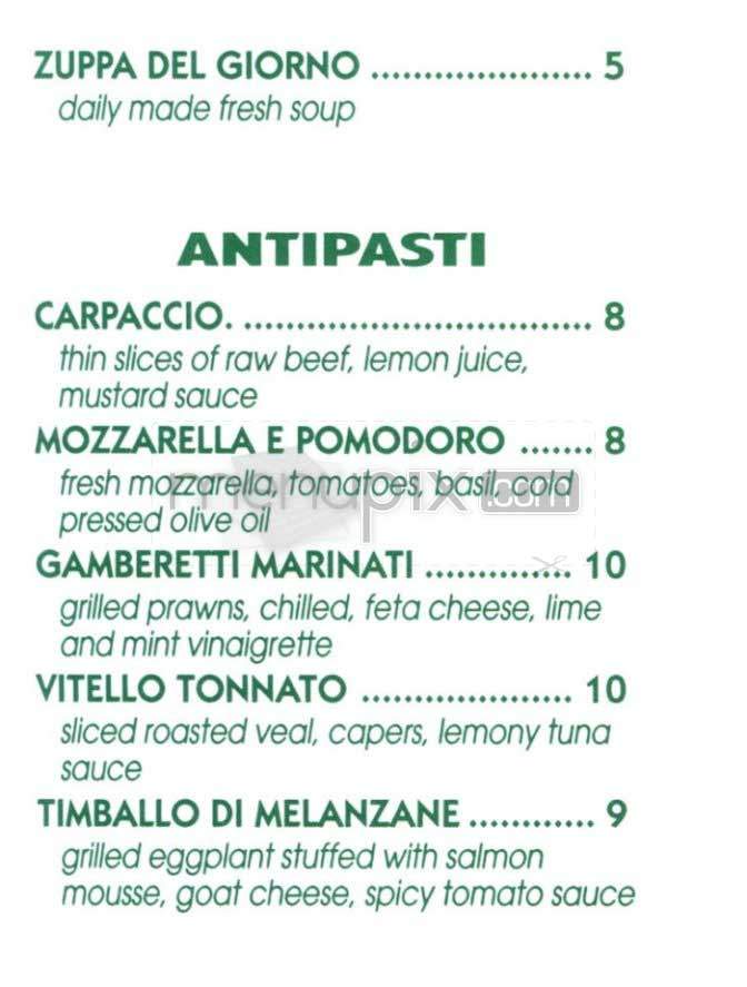 Pane E Vino - San Francisco, CA menu_pic