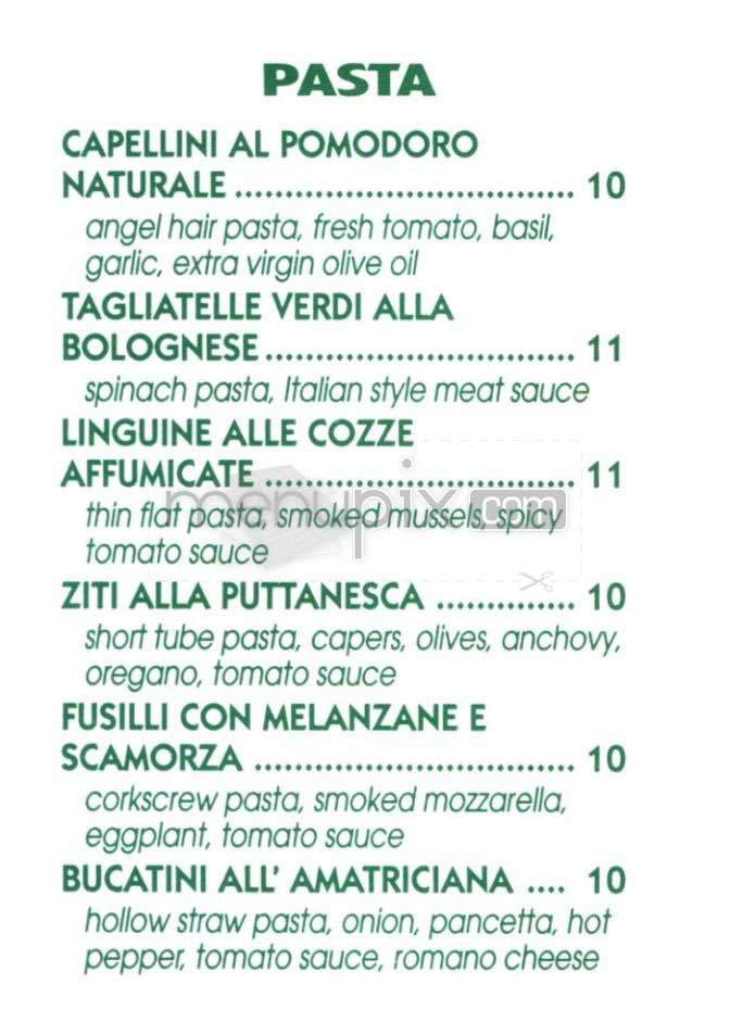 Pane E Vino - San Francisco, CA menu_pic