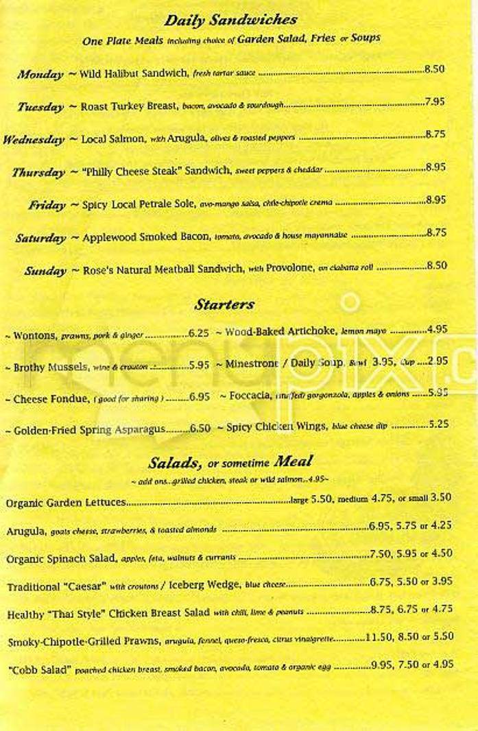 Park Chow - San Francisco, CA menu_pic