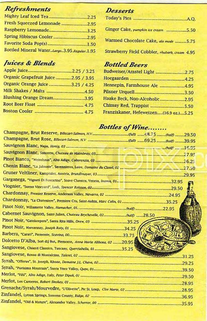Park Chow - San Francisco, CA menu_pic