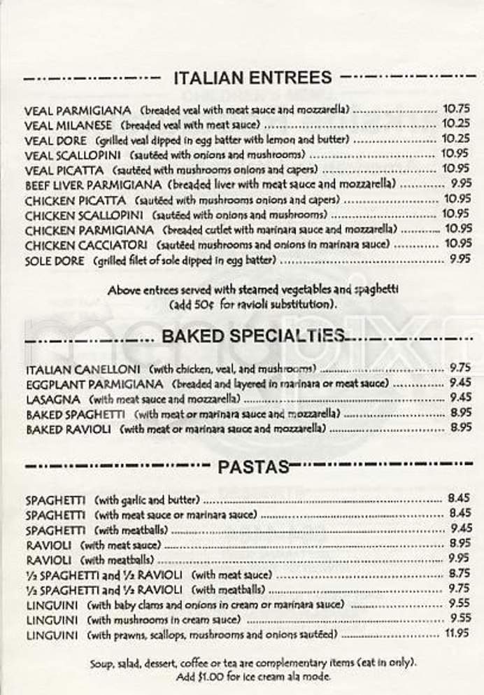 Parkside Restaurant - San Francisco, CA menu_pic