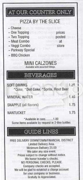 Parkway Pizza - Cheyenne, WY menu_pic
