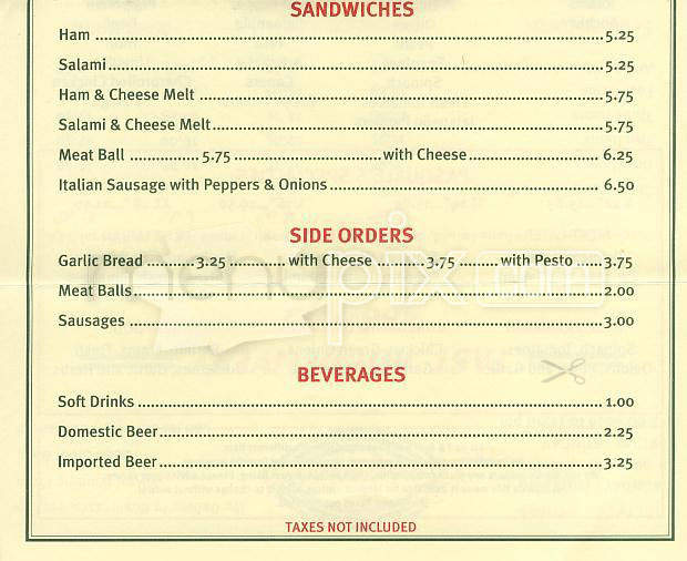 Pasquale's - San Francisco, CA menu_pic
