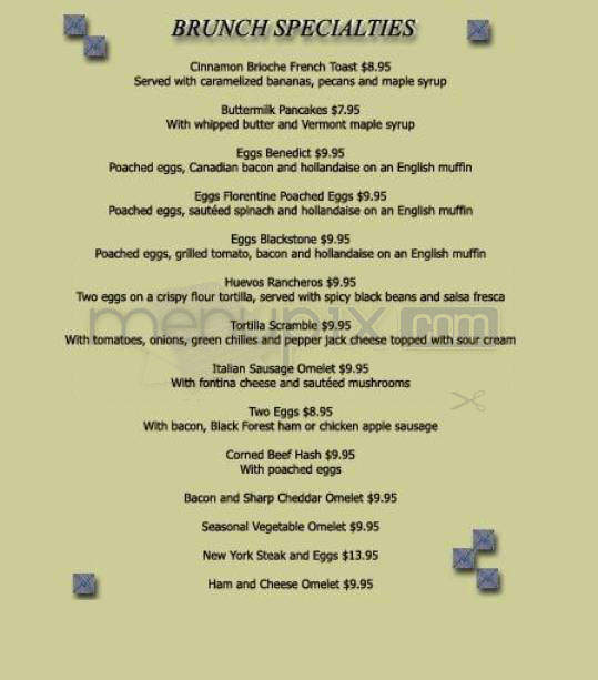 Perry's - San Francisco, CA menu_pic