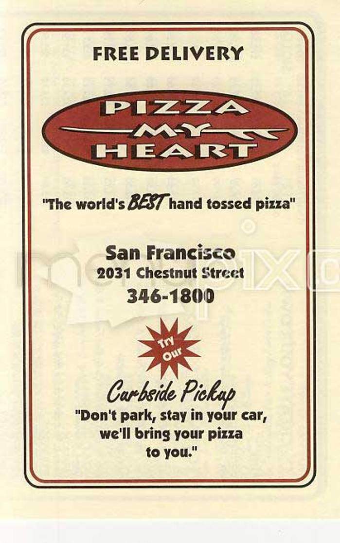 Pizza My Heart - Gilroy, CA menu_pic