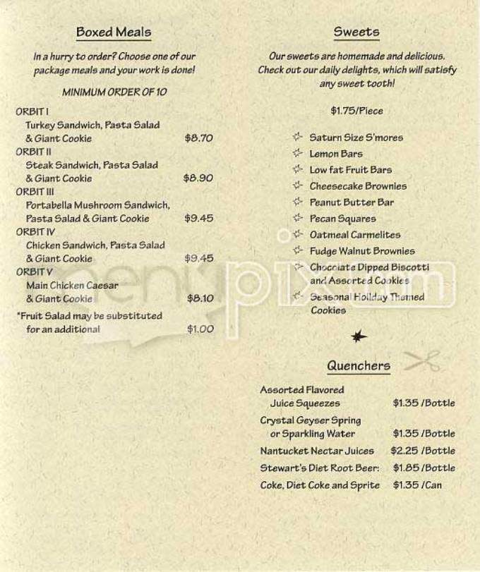 Pluto's - San Francisco, CA menu_pic