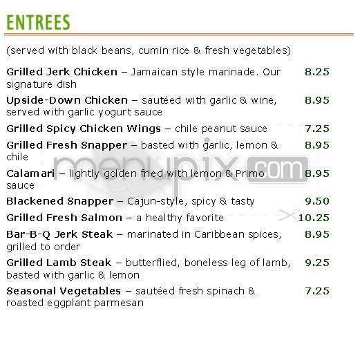 Primo Patio Cafe - San Francisco, CA menu_pic