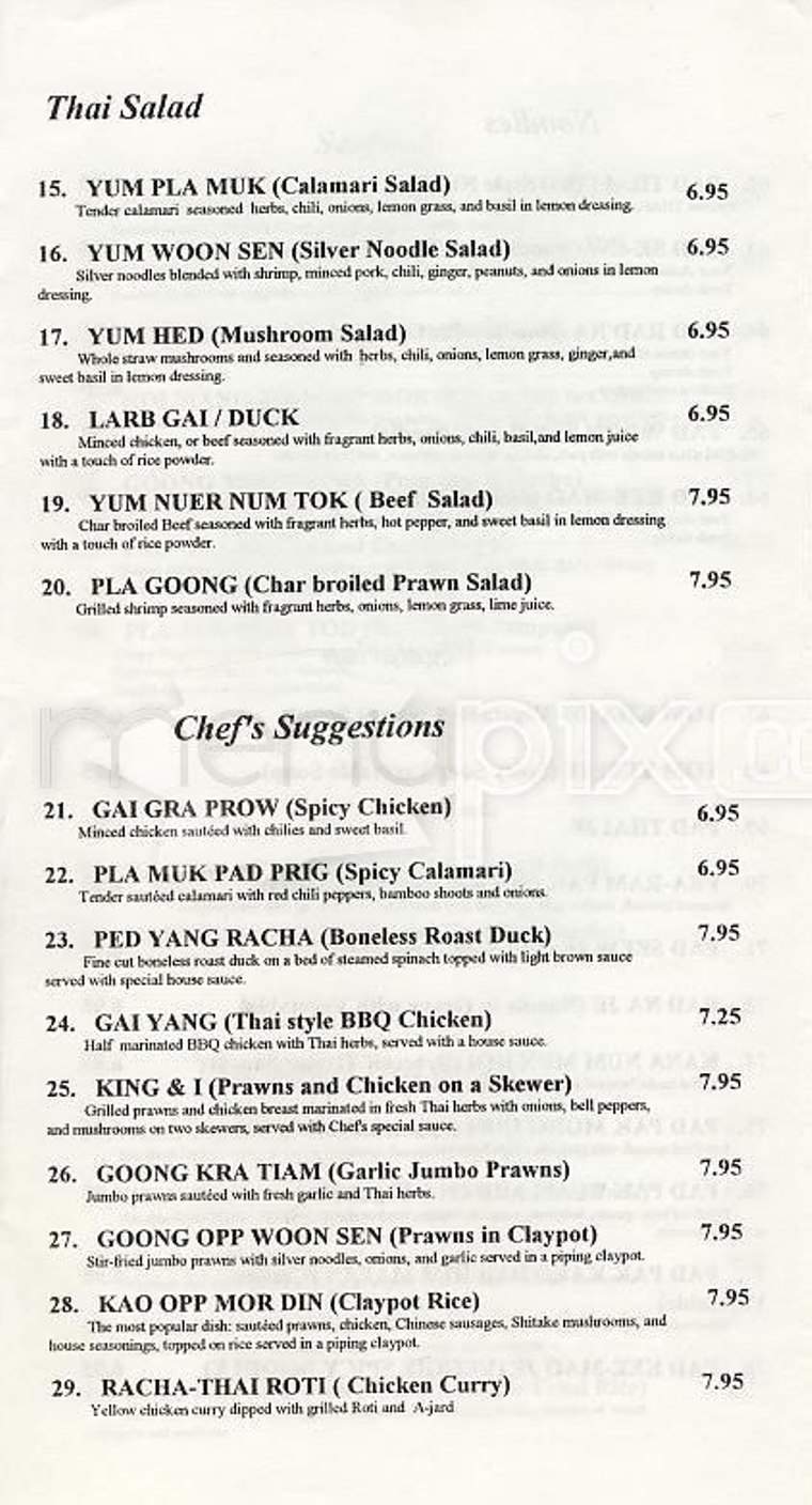 Racha Cafe - San Francisco, CA menu_pic