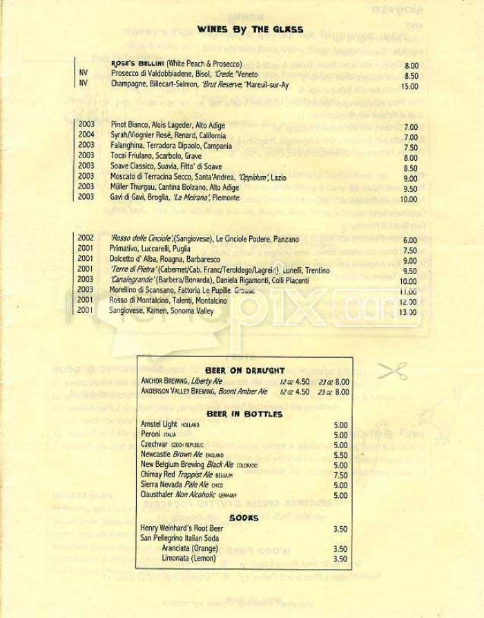 Rose Pistola - San Francisco, CA menu_pic