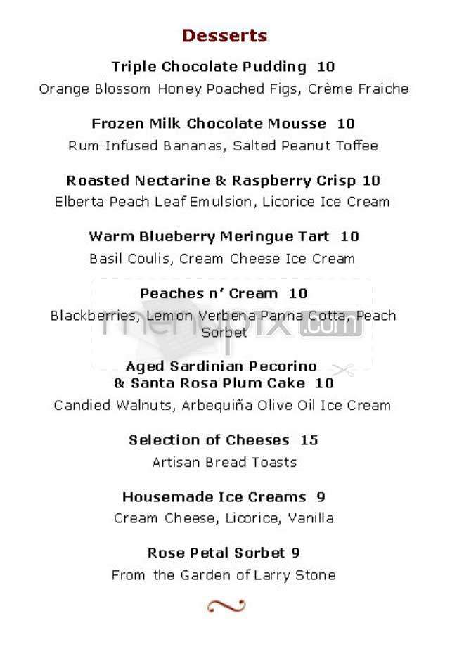 Rubicon - San Francisco, CA menu_pic
