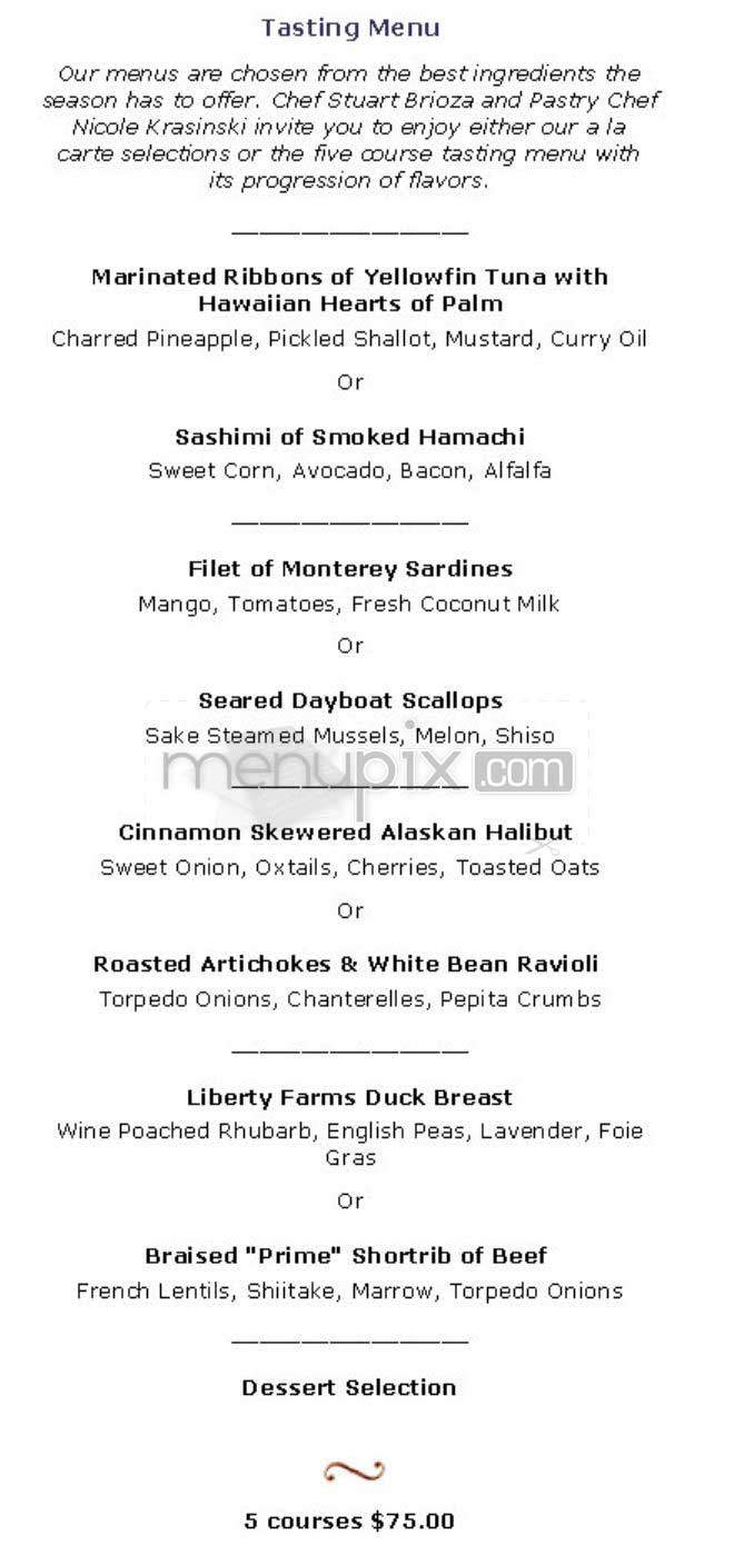 Rubicon - San Francisco, CA menu_pic