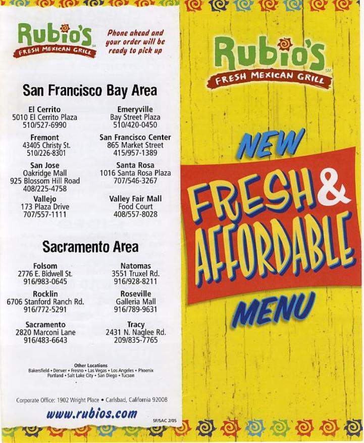 /380035148/Rubios-Fresh-Mexican-Grill-Menu-Roseville-CA - Roseville, CA