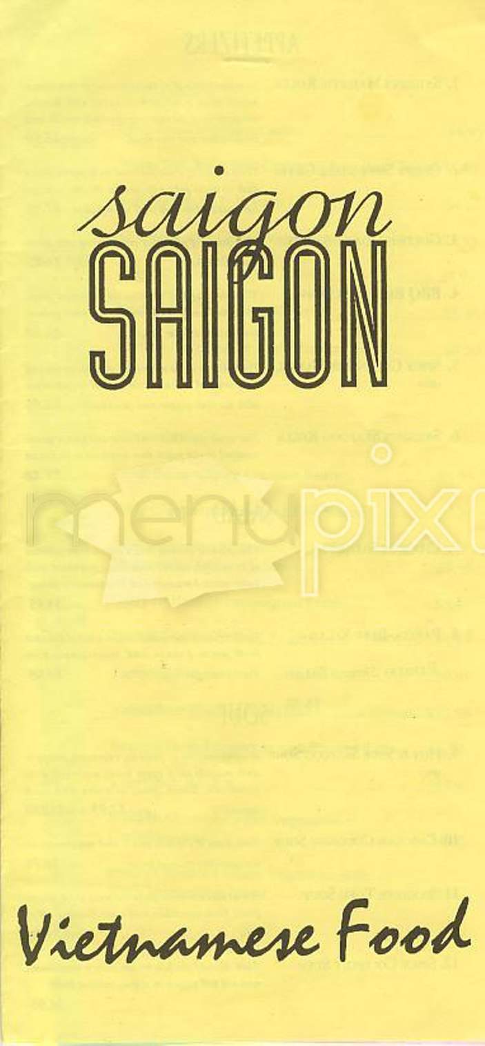 Saigon Saigon - San Francisco, CA menu_pic