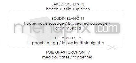 Salt House - San Francisco, CA menu_pic