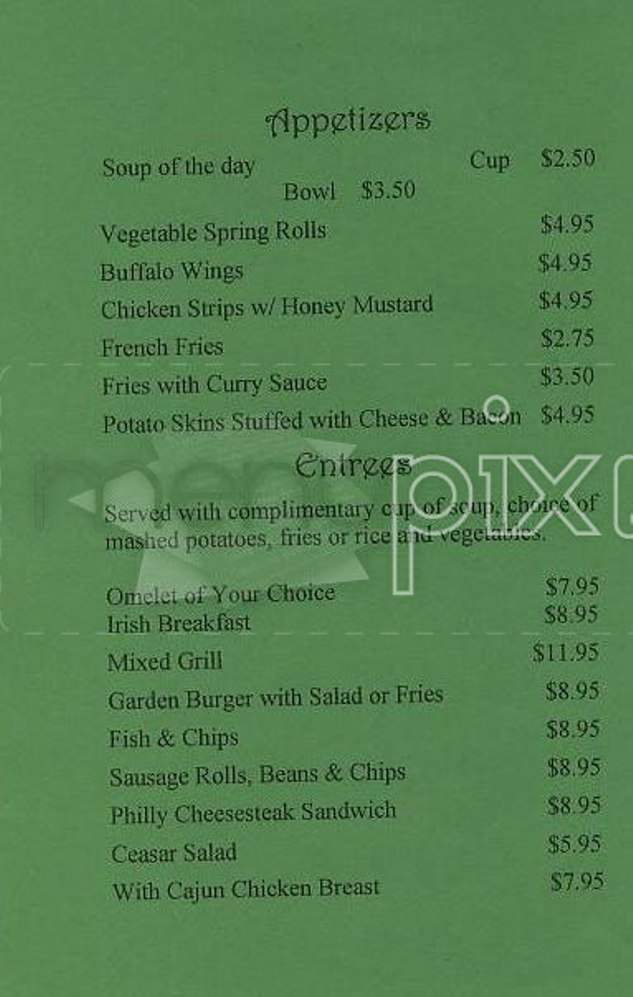 The Sam Maguire Irish Bar & Grill - San Francisco, CA menu_pic