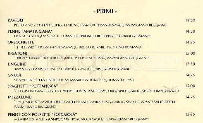 Scala's Bistro - San Francisco, CA menu_pic