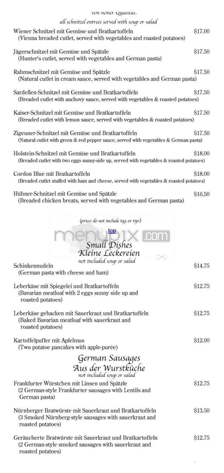 Schnitzelhaus - San Francisco, CA menu_pic