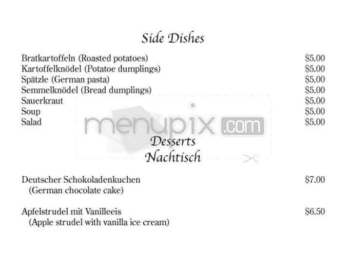 Schnitzelhaus - San Francisco, CA menu_pic