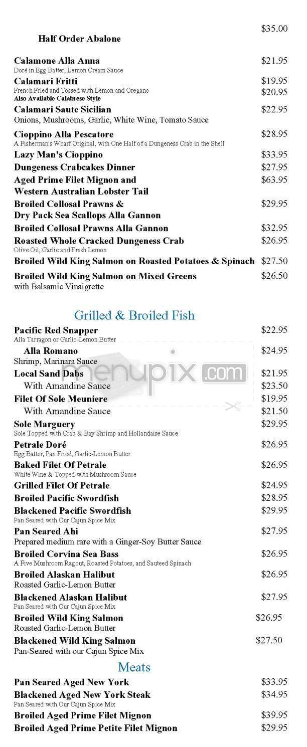 Scoma's - San Francisco, CA menu_pic