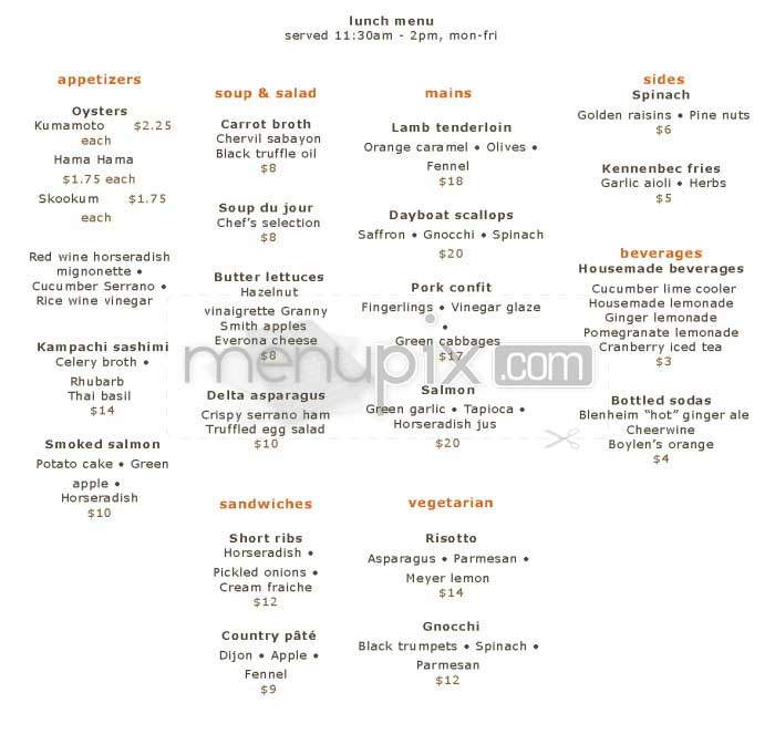 Scott Howard - San Francisco, CA menu_pic