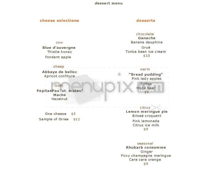 Scott Howard - San Francisco, CA menu_pic