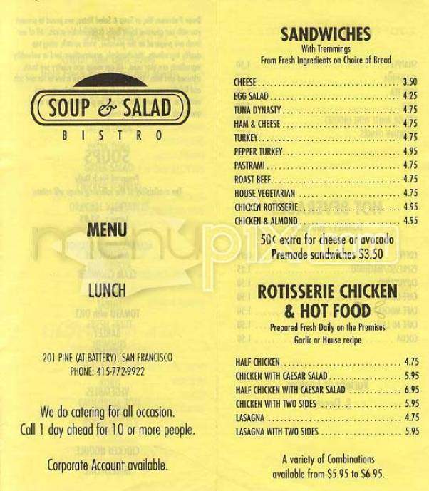 /101064/Soup-and-Salad-Bistro-San-Francisco-CA - San Francisco, CA