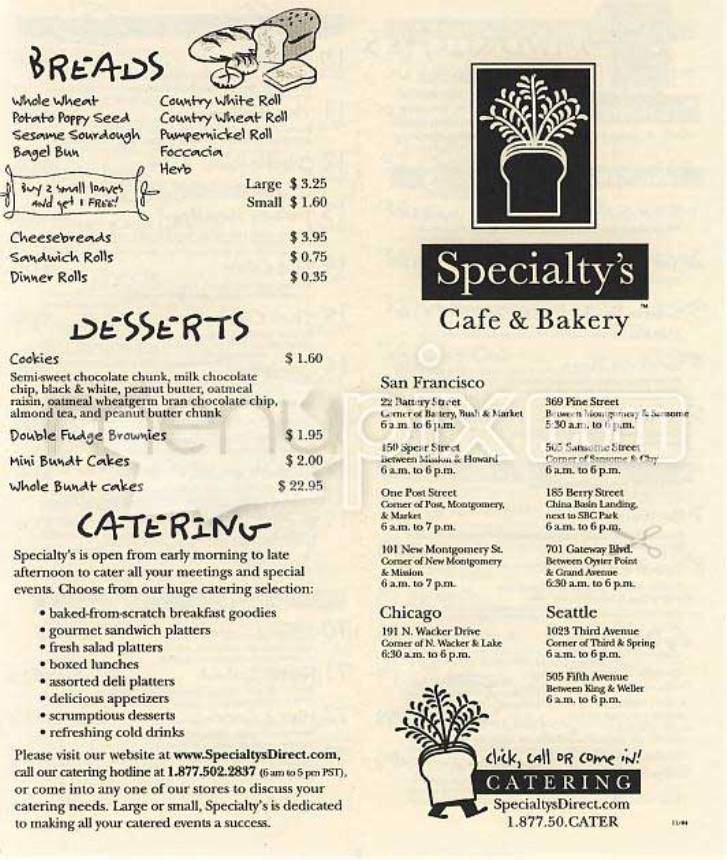/101069/Specialtys-Cafe-and-Bakery-San-Francisco-CA - San Francisco, CA