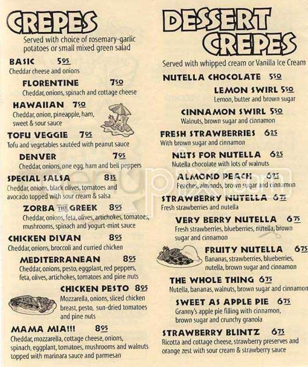 Squat & Gobble Cafe - San Francisco, CA menu_pic