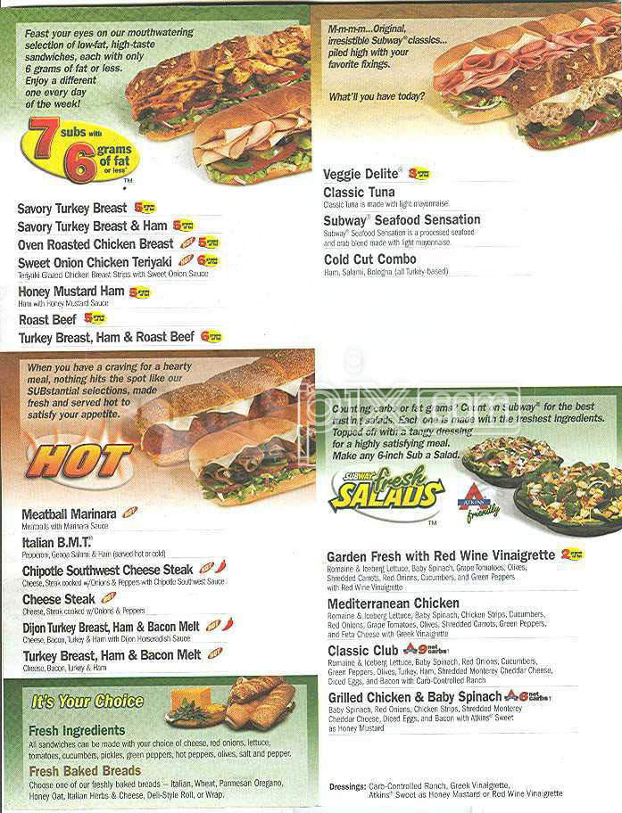 Order SUBWAY - Lompoc, CA Menu Delivery [Menu & Prices]