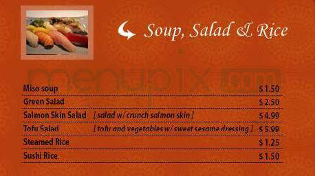 Sushi Hana - Tualatin, OR menu_pic