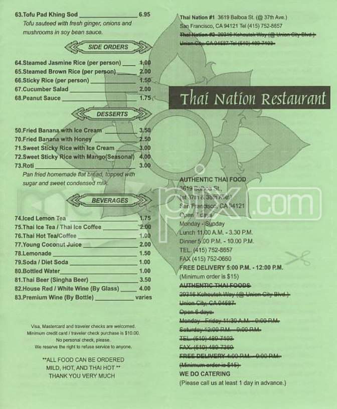 /101261/Thai-Nation-Restaurant-San-Francisco-CA - San Francisco, CA