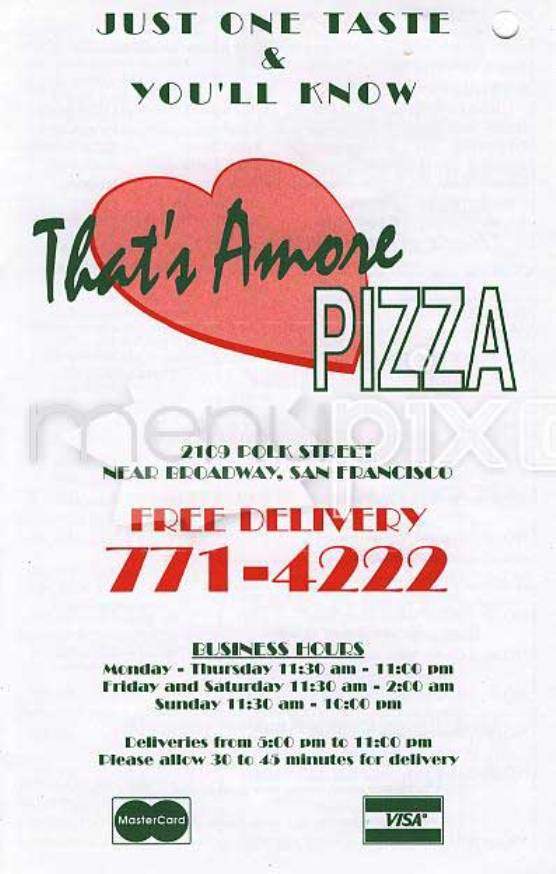 That's Amore - Indian Land, SC menu_pic