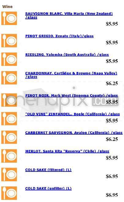 The Window Restaurant - San Francisco, CA menu_pic
