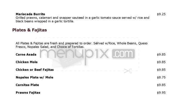 Tlaloc - San Francisco, CA menu_pic