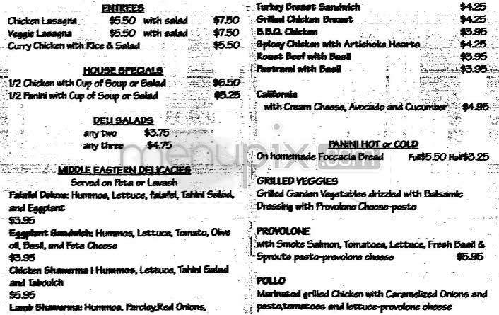 Tomato & Basil - San Francisco, CA menu_pic