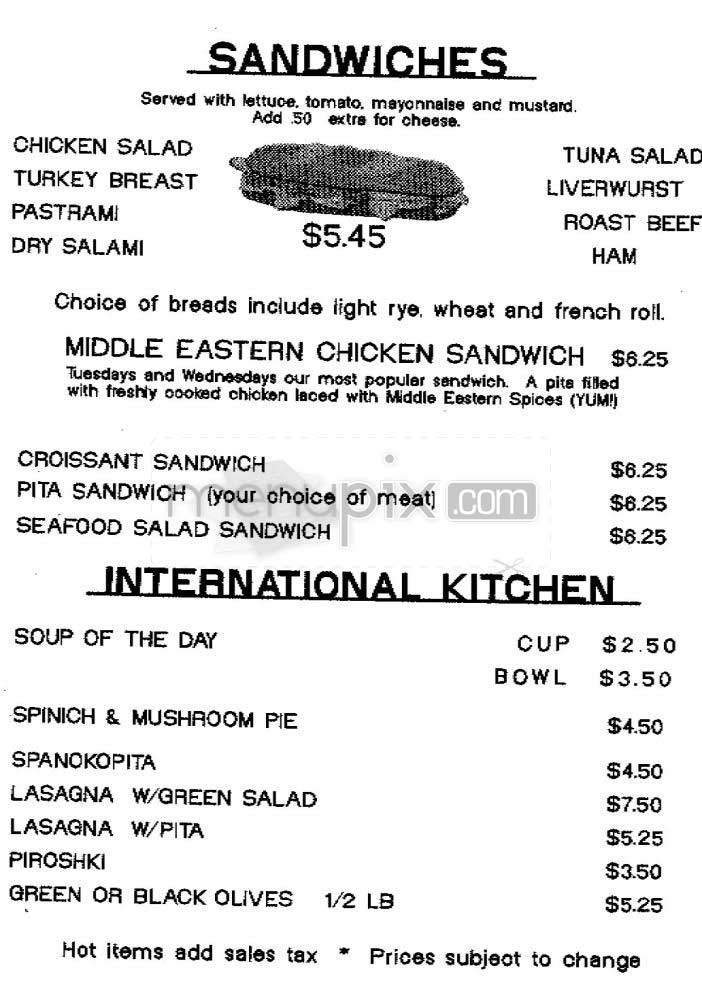 Twilight Cafe - San Francisco, CA menu_pic