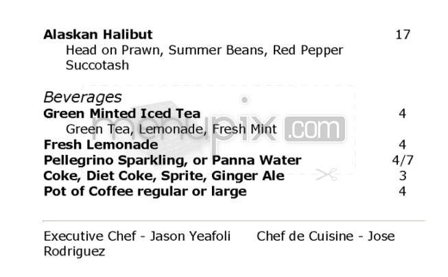 Vignette (Orchard Hotel) - San Francisco, CA menu_pic