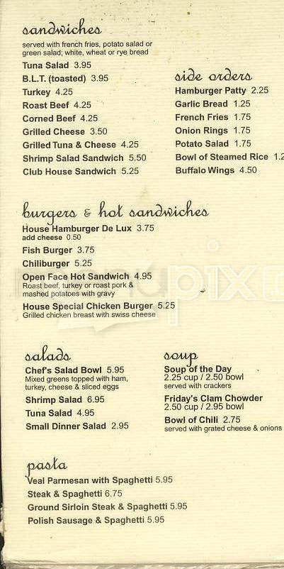 Wellcome Bar & Restaurant - San Francisco, CA menu_pic