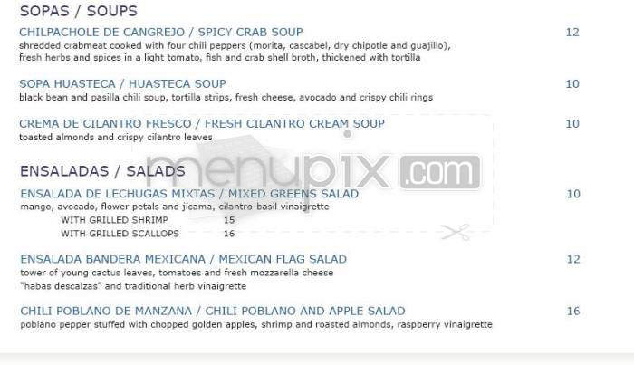 Zazil - San Francisco, CA menu_pic