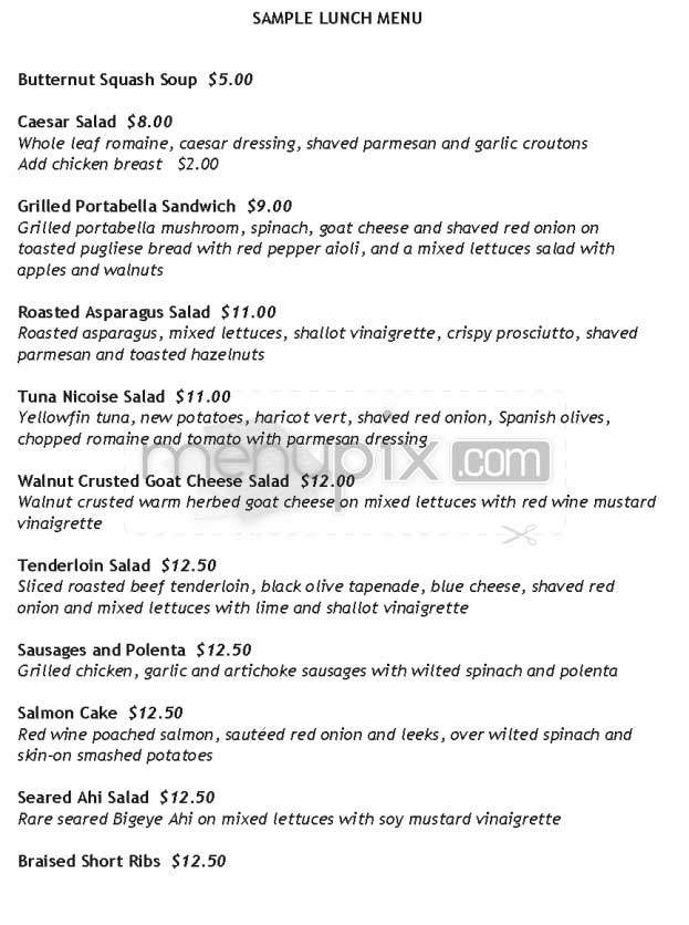 Zoya - San Francisco, CA menu_pic
