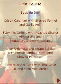 Les Amis - San Francisco, CA menu_pic