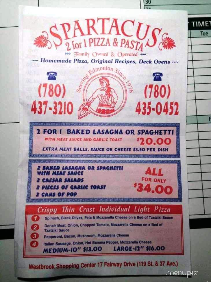 /1178817/Spartacus-Pizza-and-Pasta-Edmonton-AB - Edmonton, AB