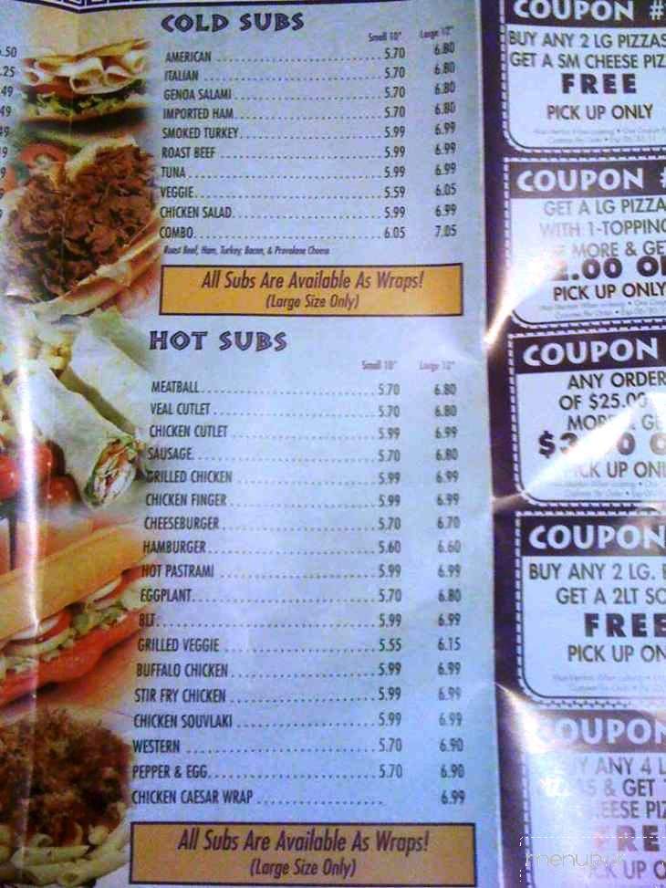 Stow House Of Pizza - Stow, MA menu_pic