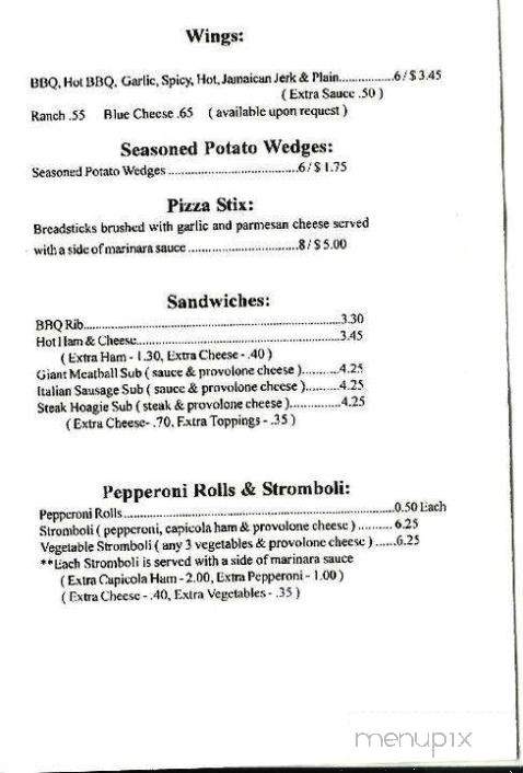 South Erie Pizza - Massillon, OH menu_pic
